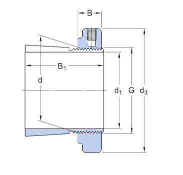 SKF H 311 E upínací pouzdro s maticí KMFE