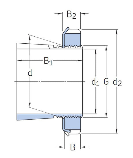 SKF H 204 upínací pouzdro