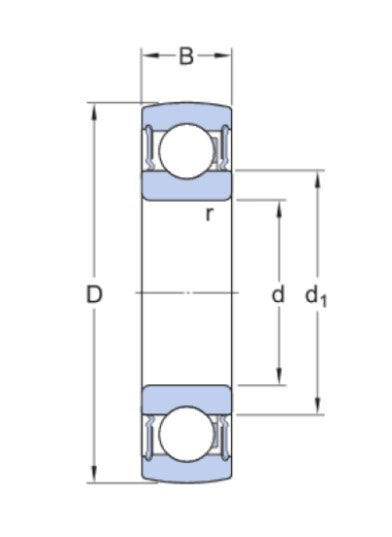 SKF 1726210-2RS1 upínací ložisko