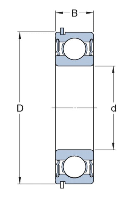 SKF 6006-2RS1NR kuličkové ložisko