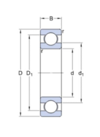 SKF 6312 M/C3 kuličkové ložisko