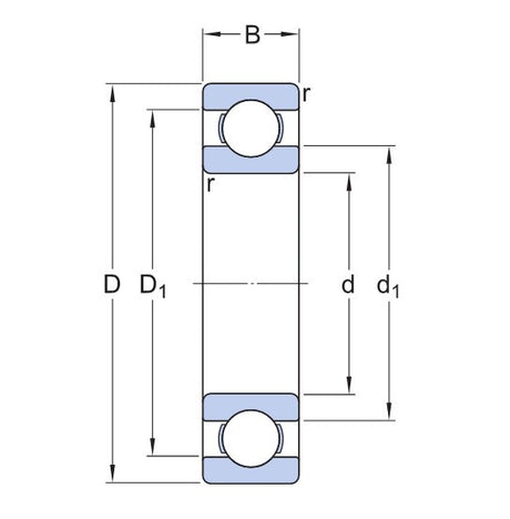 SKF W 618/4 nerezové kuličkové ložisko