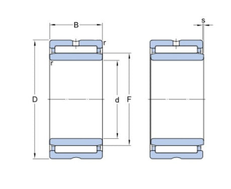 SKF NA 4824 jehlové ložisko