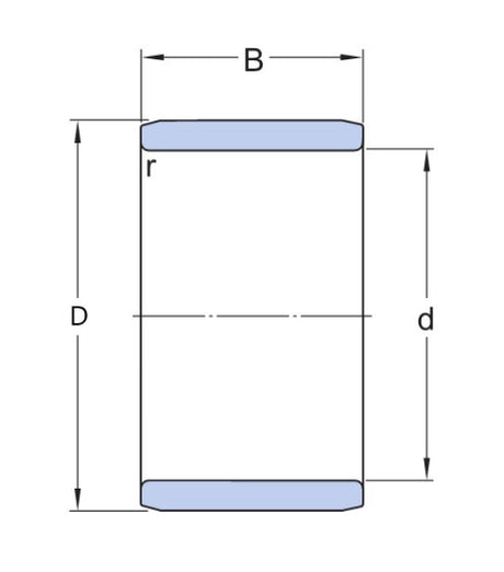 SKF IR 25X32X22 ložiskový kroužek