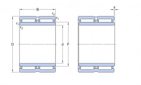 SKF NA 6907 jehlové ložisko