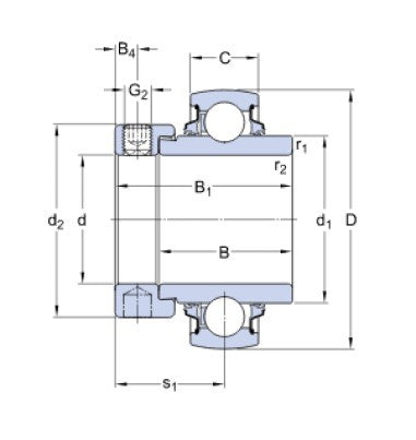 SKF YEL 210-DW/AG (YELAG 210) upínací ložisko