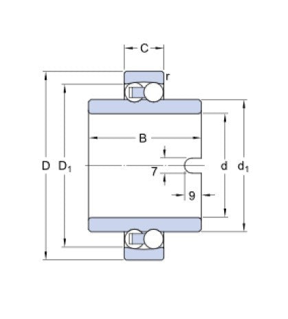 SKF 11204 TN9 naklápěcí kuličkové ložisko