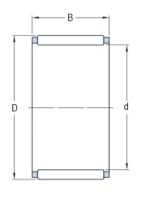 SKF K 3x5x7 TN jehlová klec