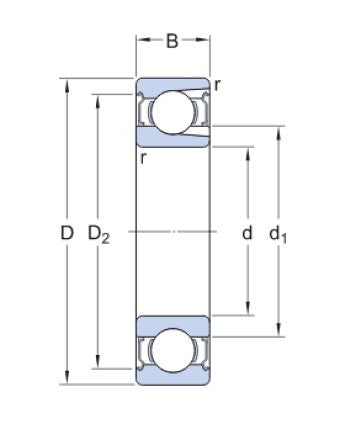 SKF 212-2Z kuličkové ložisko