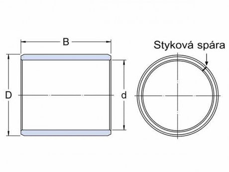 SKF PRM 707560 pouzdro kluzné, svinutý bronzový pás