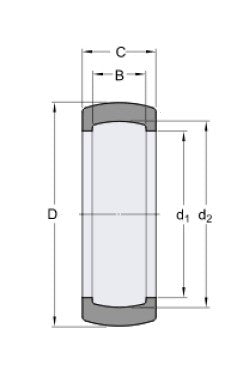 SKF RIS 203 pryžový úložný kroužek