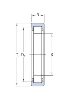 SKF RNU 202 ECP válečkové ložisko
