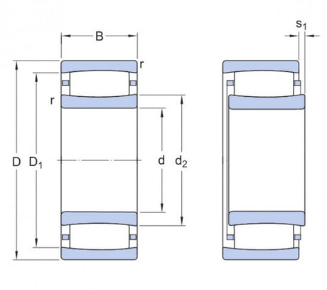 SKF C 2208 TN9 toroidní ložisko CARB