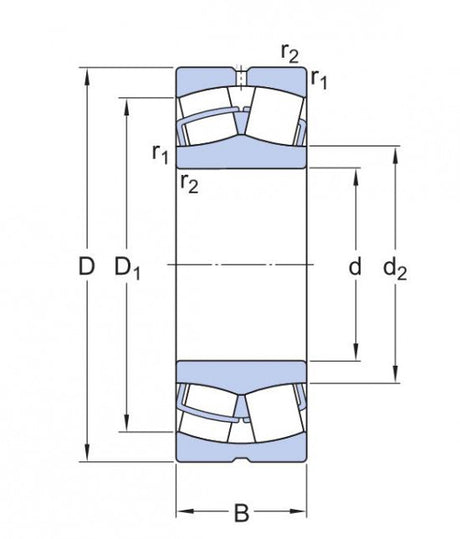 SKF 22340 CC/C4W33 soudečkové ložisko
