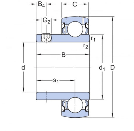 SKF YAT 210 upínací ložisko