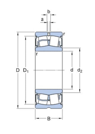 SKF BS2-2214-2RS/VT143 soudečkové ložisko