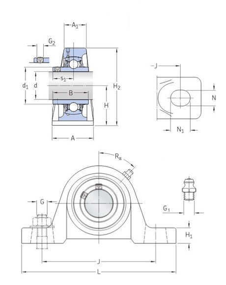 SKF UCP 215 ložisková jednotka