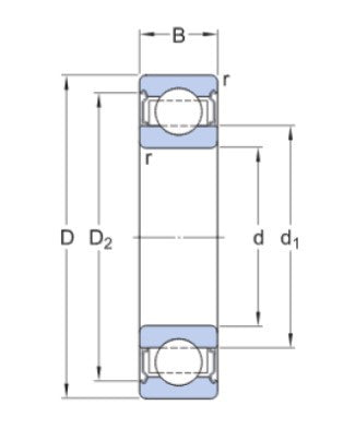 SKF 6207-2Z/VA208 kuličkové ložisko