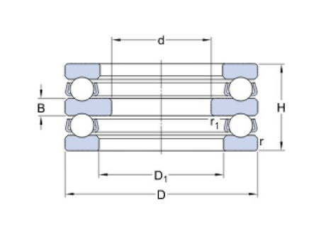 SKF 52218 axiální kuličkové ložisko