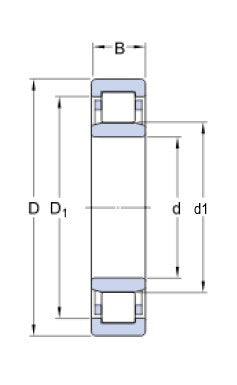 SKF NU 1006 válečkové ložisko