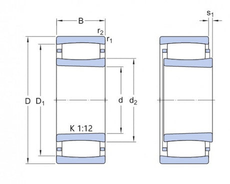 SKF C 2316 K toroidní ložisko CARB