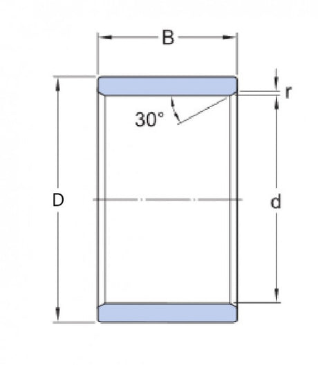 SKF LR 45X50X20.5 ložiskový kroužek