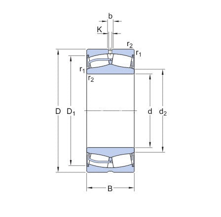 SKF 23120-2RS5/VT143B soudečkové ložisko