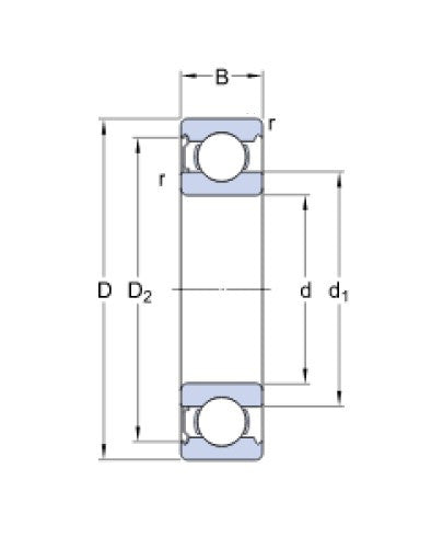 SKF 6202-ZTN9/C3 kuličkové ložisko