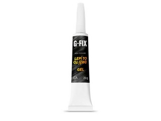 G-FIX LEPÍ TO DRŽÍ TO gel - 20 g, kyanoakrylátové lepidlo 